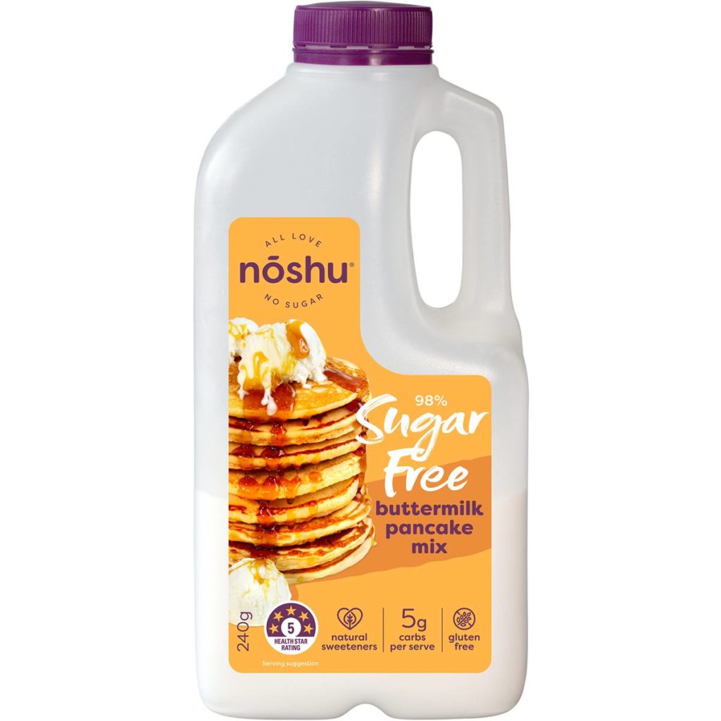 Noshu 98% Sugar Free Buttermilk Pancake Mix 240g