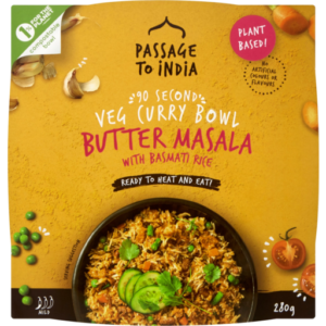 Passage To India 90 Second Veg Curry Bowl Butter Masala With Basmati Pilaf Rice 280g