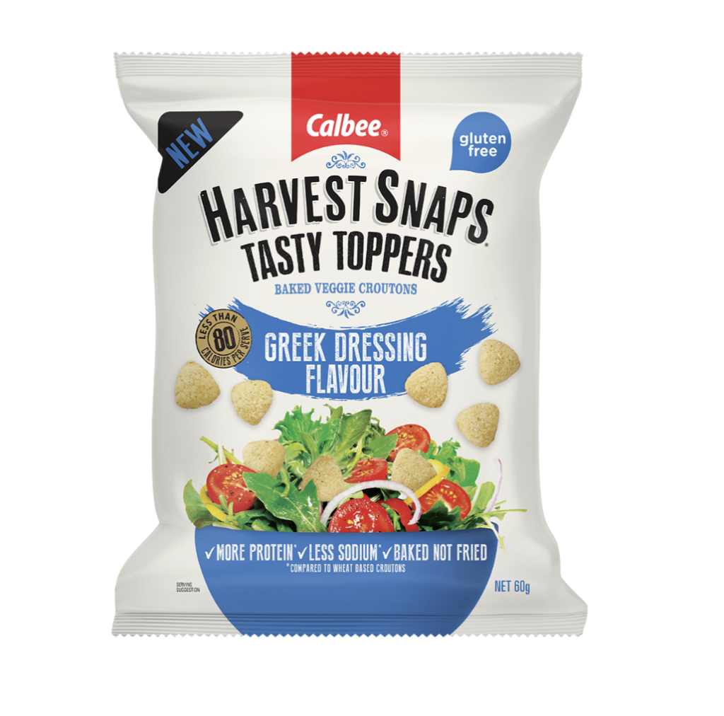 Calbee Harvest Snaps Tasty Toppers Greek Dressing Flavour 60g