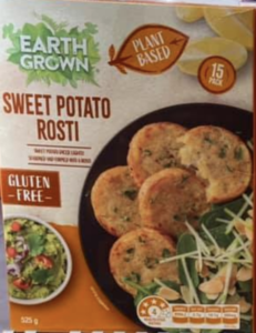 Earth Grown Sweet Potato Rosti