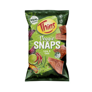 Thins Veggie Snaps Chilli & Lime