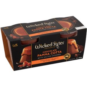 Wicked Sister Chocolate Panna Cotta With Salted Caramel 2 X150g
