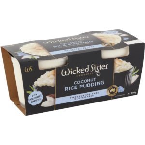 Wicked Sister Coconut Pudding 2x170g
