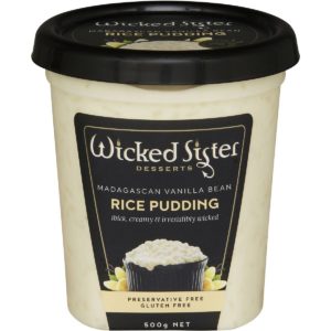 Wicked Sister Vanilla Bean Rice Pudding 500g