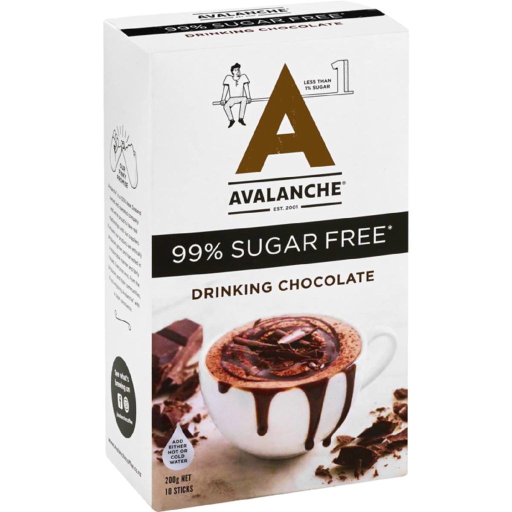 Avalanche 99% Sugar Free Drinking Chocolate 10 Pack