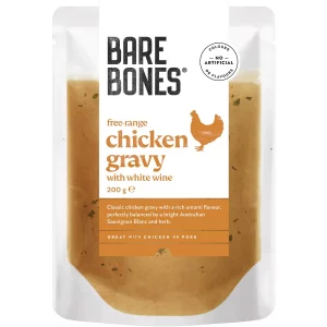 Bare Bones Free Range Chicken Gravy With White Wine Cooking Sauce 200g