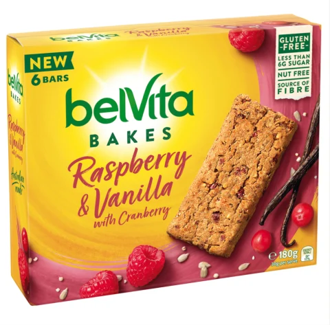 Belvita Raspberry & Vanilla With Cranberry Baked Bar
