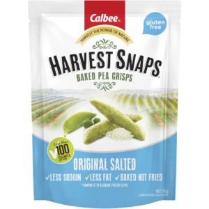 Calbee Harvest Snaps Pea Original Salted Baked Crisps 93g