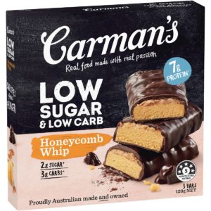 Carman's Low Sugar & Low Carb Bars Honeycomb Whip 3 Pack