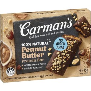 Carman's Peanut Butter Protein Bar 4 Pac