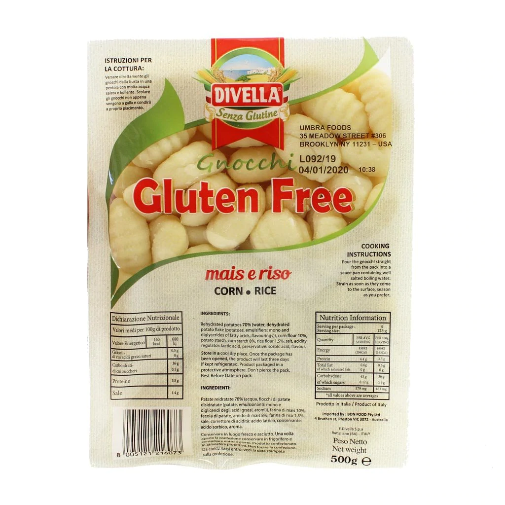 Divella Gluten Free Gnocchi 500g