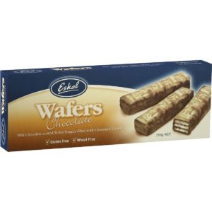 Eskal Gluten Free Cookies Choc Coated Wafers 130g