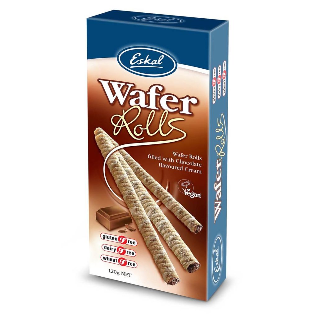 Eskal Gluten Free Wafer Rolls 12x120g