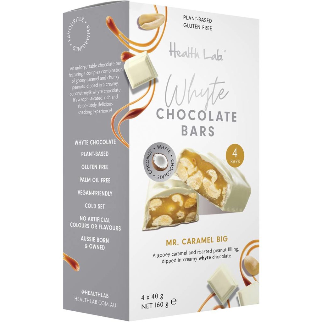 Health Lab Caramel Whyte Mylk Chocolate Bar 160g