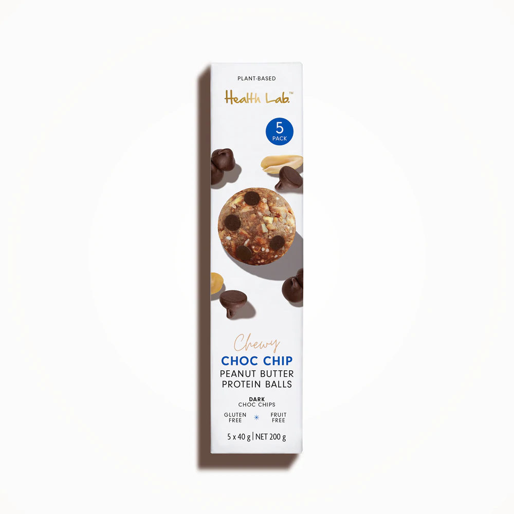 Health Lab Chewy Choc Chip Protein Ball 3x40g 120g
