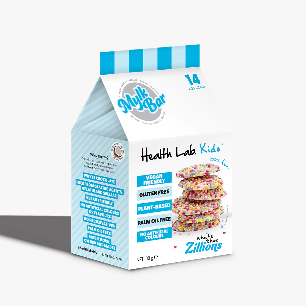 Health Lab Kids Mylk Bar Whyte Choc Zillions 10 Pack
