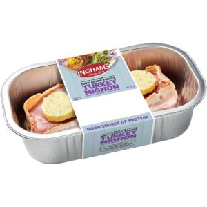 Ingham's Turkey Mignon Wrapped In Bacon With Garlic Butter 400g