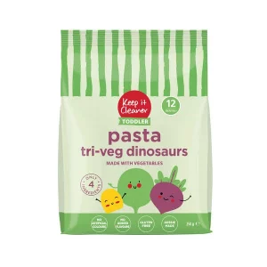 Keep It Cleaner Toddler Tri-Veg Pasta Dinosaurs 250g