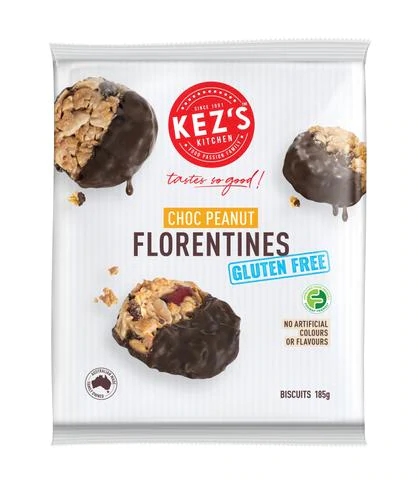 Kez's Kitchen Gluten Free Choc Peanut Florentines