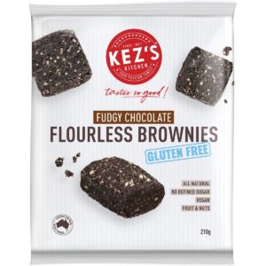 Kez's Kitchen Gluten Free Fudgy Chocolate Flourless Brownies 210g