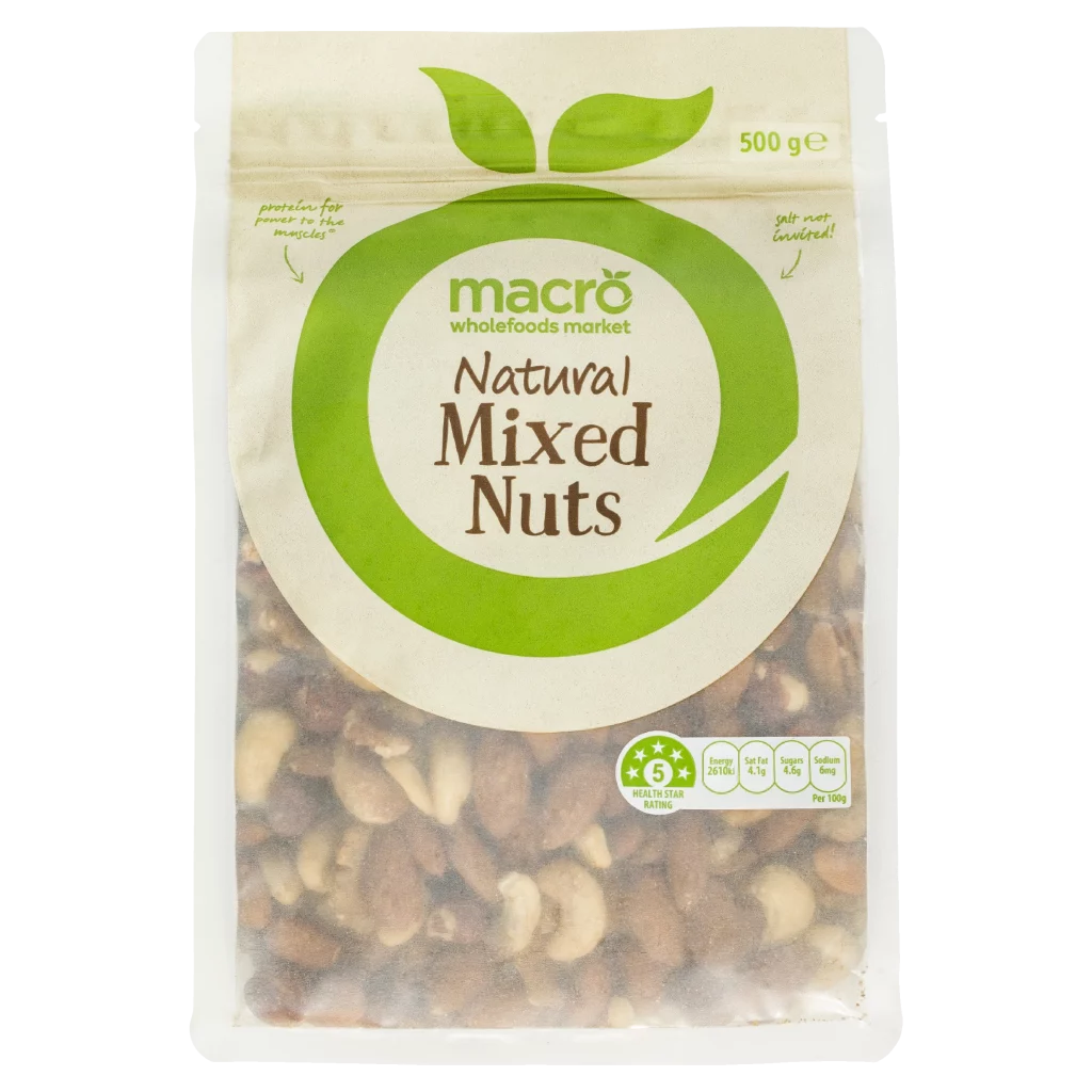 Macro Natural Raw Nuts Mix 500g