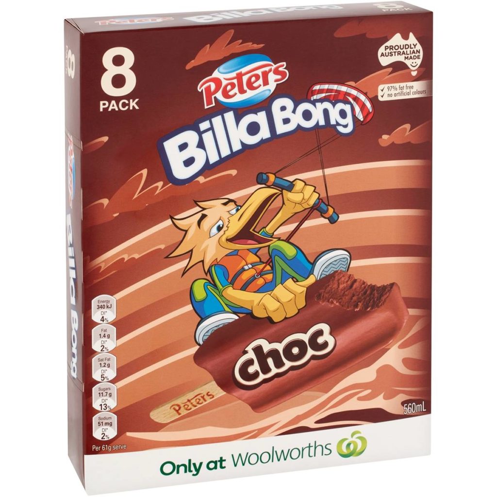 Peters Billabong Chocolate Ice Cream 8 Pack