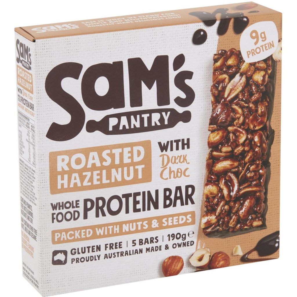 Sam's Pantry Roasted Hazelnut Protein Bar 5 Pack