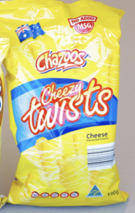 Chazoos Cheezy Twists 190g