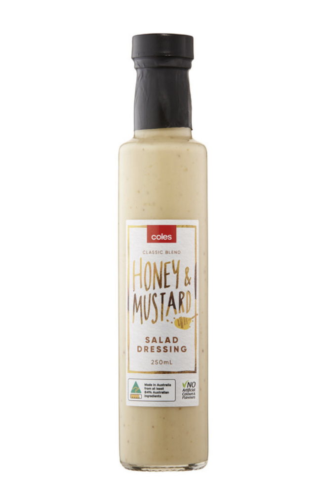 Coles Honey & Mustard Salad Dressing 250ml