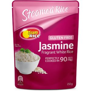 Sunrice Microwave Jasmine Rice In 90 Seconds 250g