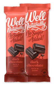 Well Naturally Bar Sugar Free Dark 90g