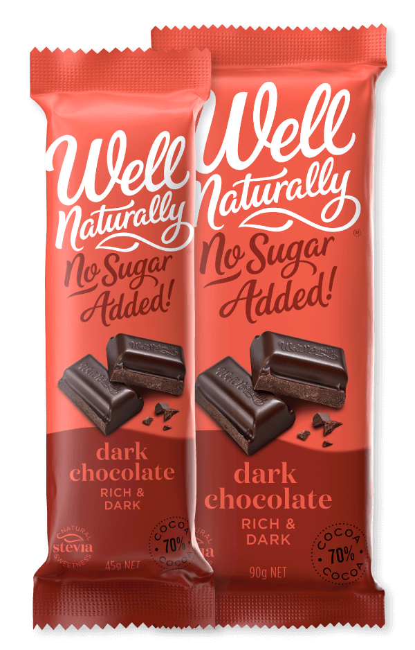 Well Naturally Bar Sugar Free Dark 90g