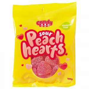Candy Corner Sour Peach Hearts 100g