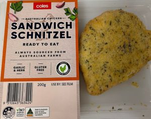Coles Sandwich Schnitzel Ready To Eat 200g