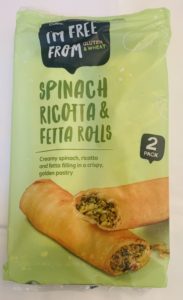 Coles I'm Free From Spinach Ricotta & Fetta Rolls 2 Pack
