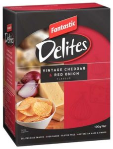 Fantastic Delites Vintage Cheddar & Red Onion Flavour 100g