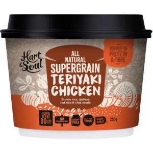 Hart & Soul All Natural Supergrain Teriyaki Chicken 250g