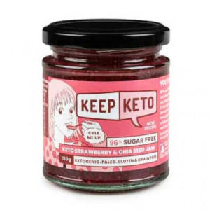 Keep Keto Strawberry and Chia Seed Jam 190g