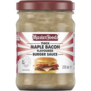 Masterfoods Thick Maple Bacon Flavoured Burger Sauce 220ml