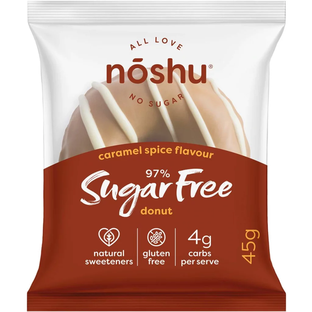 Noshu 97% Sugar Free Caramel Spice Donut 45g