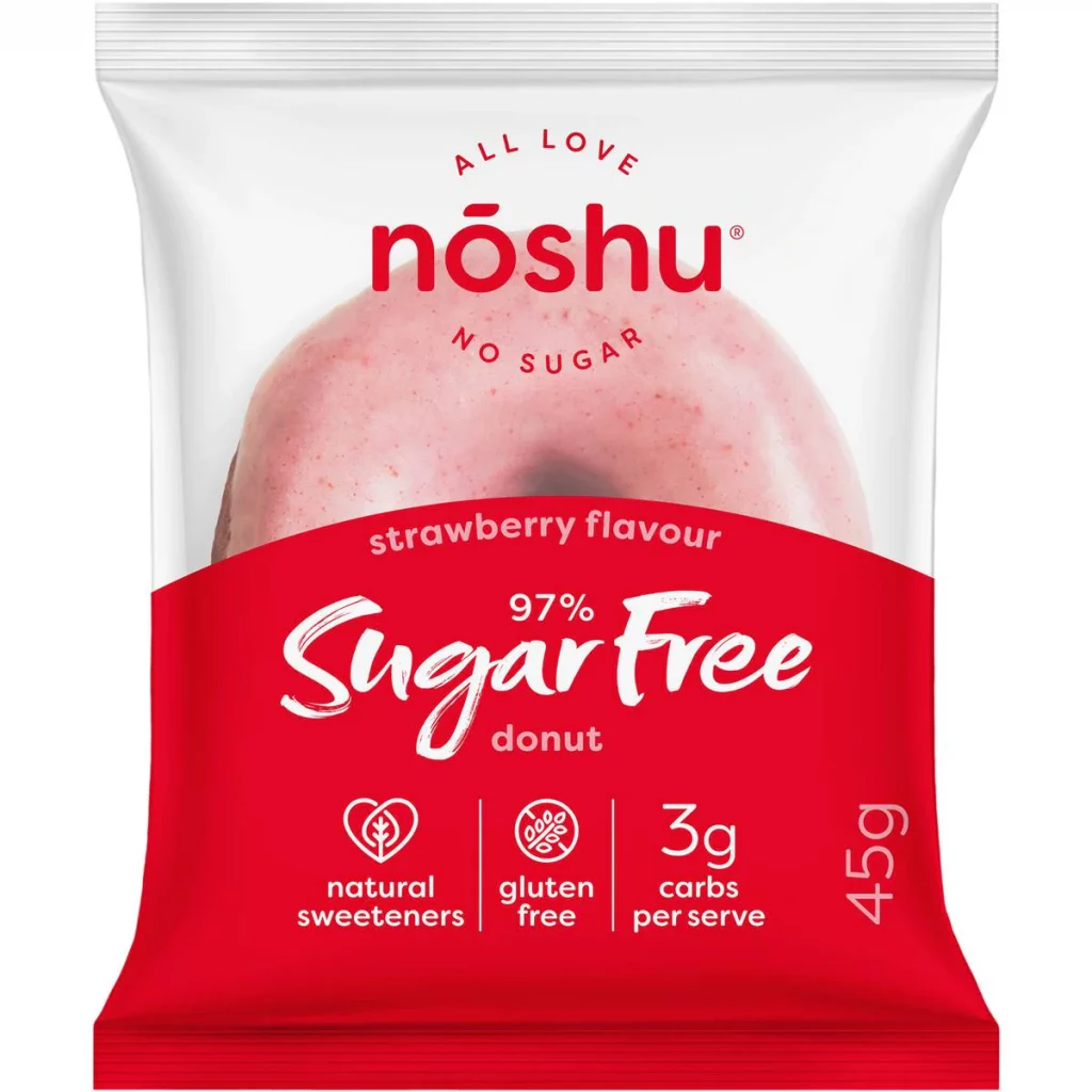 Noshu 97% Sugar Free Strawberry Donut 45g