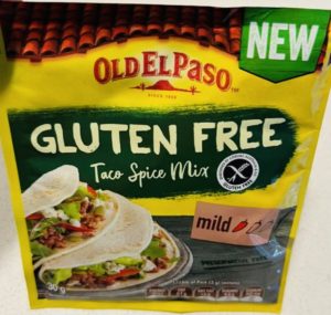 Ol El Paso Gluten FRee Taco Spice Mix 30g