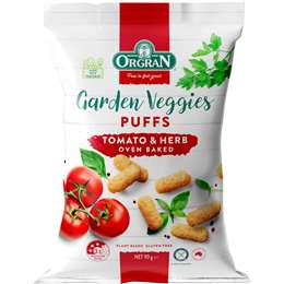 Orgran Garden Veggies Oven Baked Puffs Tomato & Herb 90g
