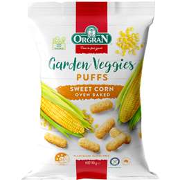 Orgran Garden Veggies Puffs Sweet Corn 90g