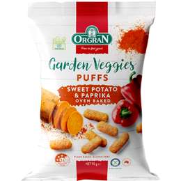 Orgran Garden Veggies Puffs Sweet Potato & Paprika 90g