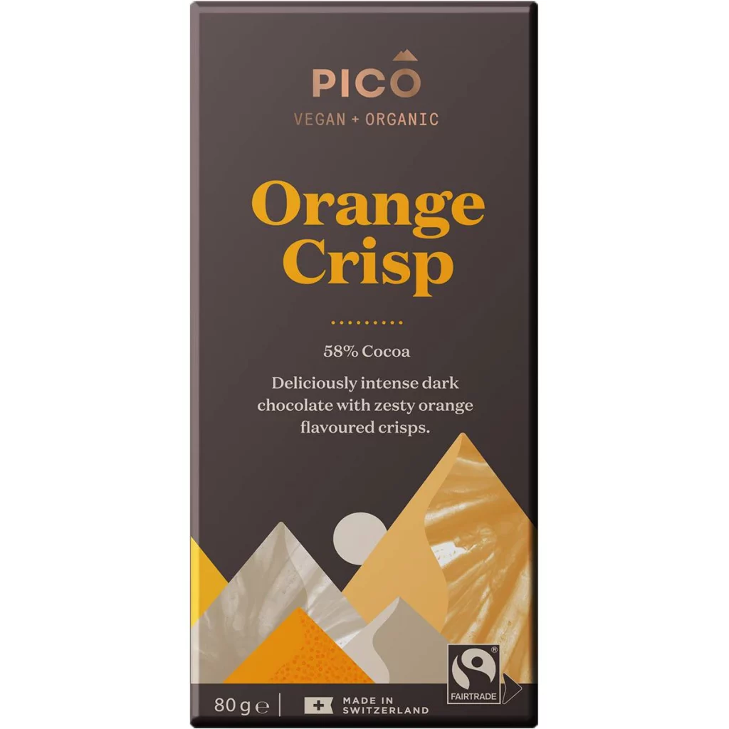 Pico Orange Crisp Dark Chocolate 80g