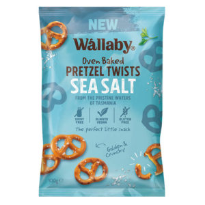 Wallaby Pretzel Twists Sea Salt 100g