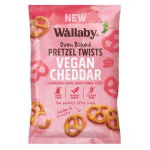 Wallaby Pretzel Twists Vegan Cheddar 100g