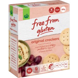 Woolworths Free From Gluten Original Crackers 160g