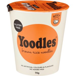 Yoodles Brown Rice Noodles Beef 70g